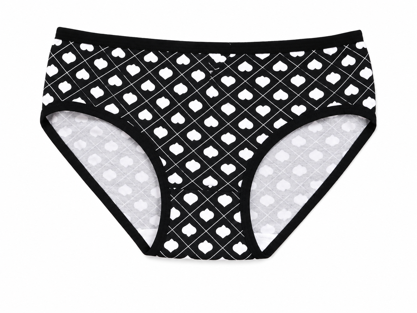 Girls Heart Print Brief Panty - Image 3