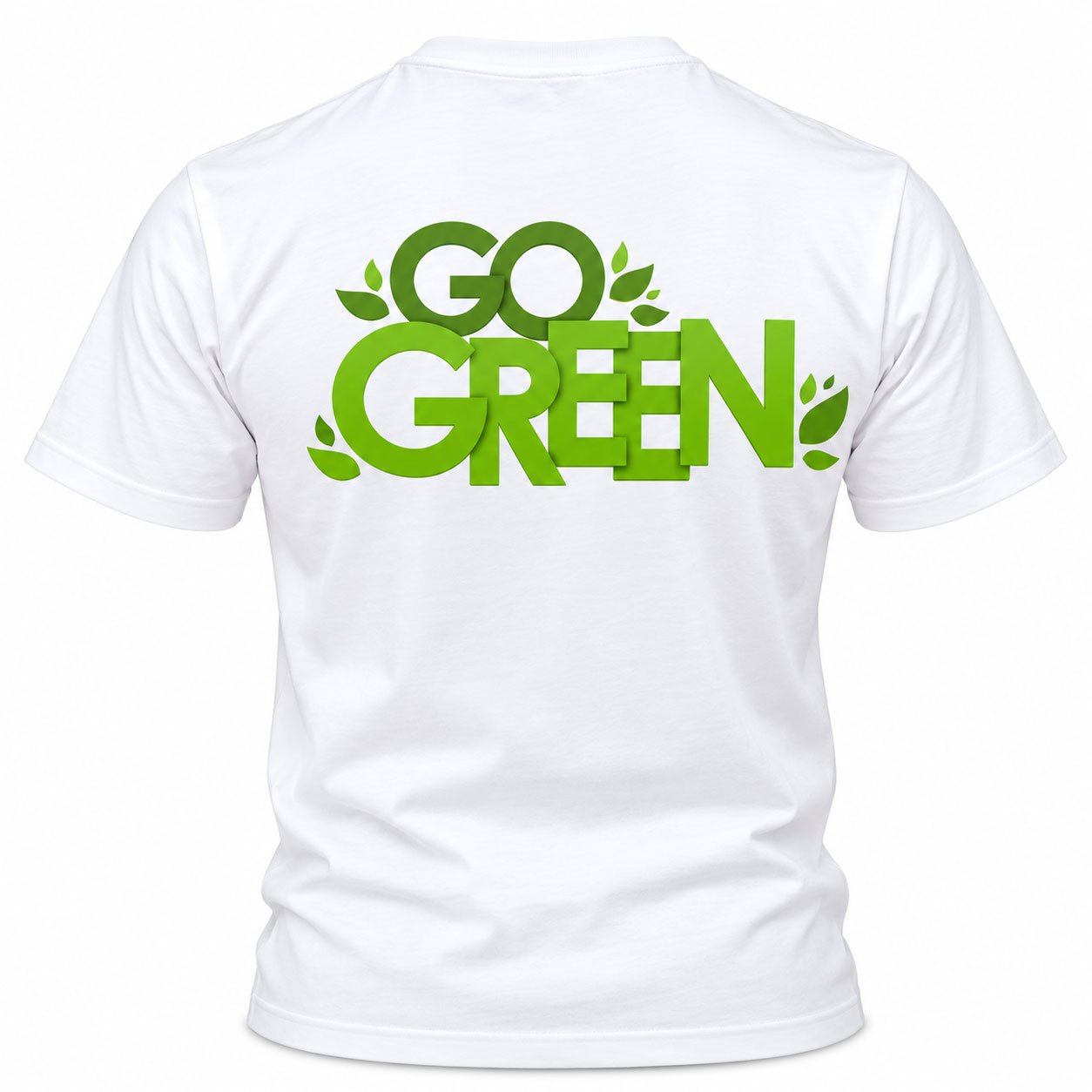 Men’s Go Green DTF Printed T-Shirt - Image 2