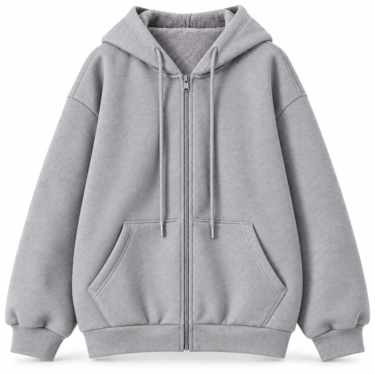 Women’s Plain Full Zip Hoodie – Casual Hooded Jacket - Image 10