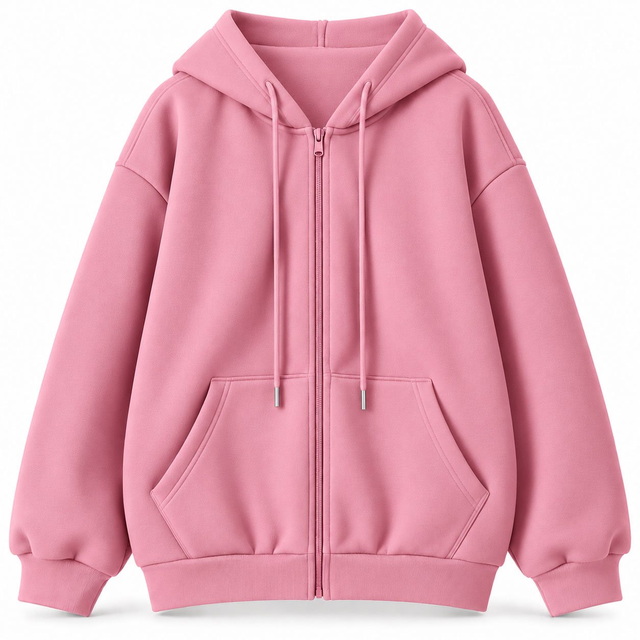 Women’s Plain Full Zip Hoodie – Casual Hooded Jacket - Image 6